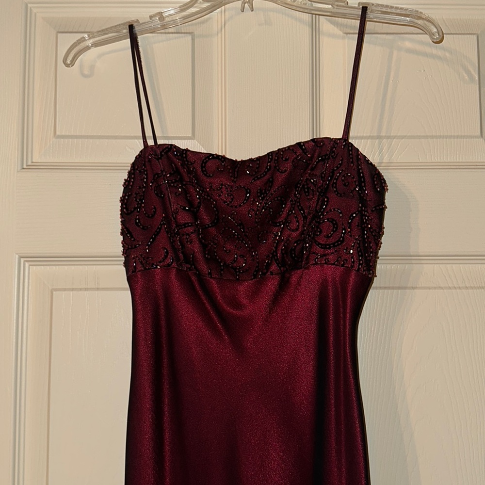 Maroon Blondie Nites Juniors Evening Dress